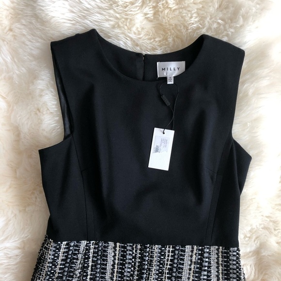 Milly Metallic Tweed A-Line Sleeveless Dress 0 - Picture 4 of 8